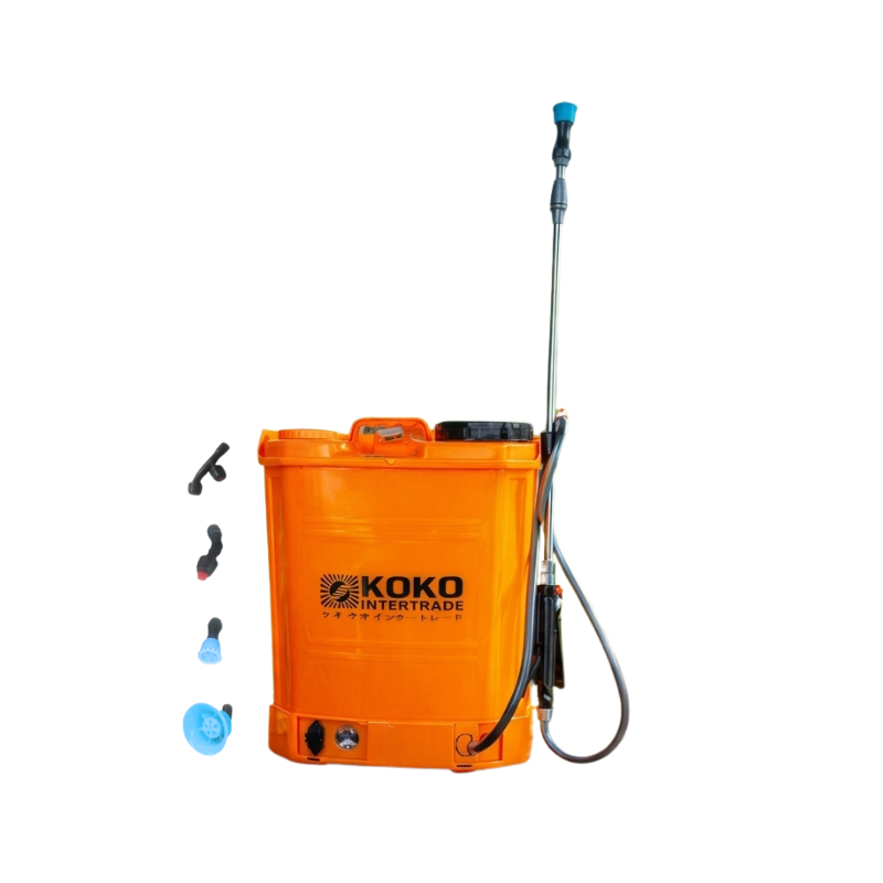 ถังพ่นยาแบตเตอรี่ KOKO , ถังพ่นยา 16 ลิตร , ถังพ่นยาไฟฟ้า , ถังพ่นยาทรงเหลี่ยม , ถังพ่นยาสีส้ม , ถังพ่นยาสำหรับเกษตร , เครื่องพ่นยาแบตเตอรี่ , ถังพ่นปุ๋ย , อุปกรณ์การเกษตร , ถังพ่นยา KOKO พร้อมส่ง